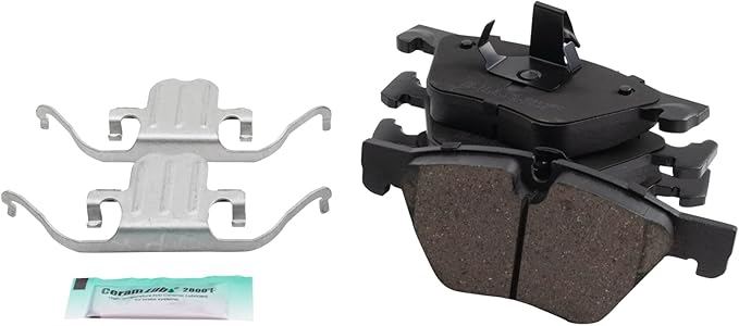 TRQ Front Brake Pads Ceramic Compatible with 2011-2016 BMW 528i 2012-2016 528i xDrive