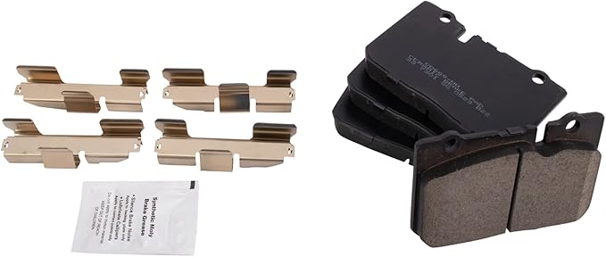 TRQ Front Brake Pads Ceramic Compatible with 1995-2000 Lexus LS400