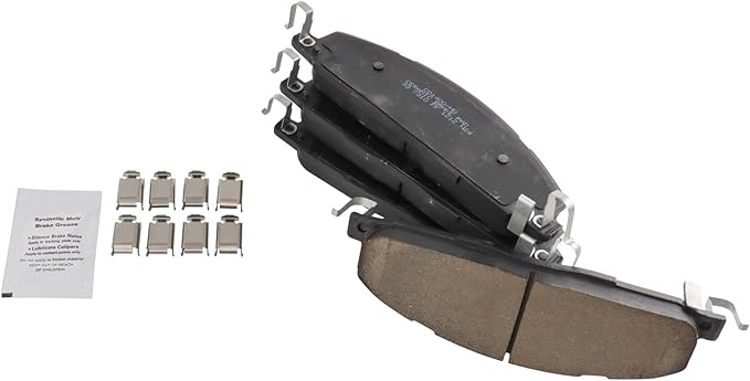 TRQ Rear Brake Pads Ceramic Compatible with 2009-2010 Dodge Ram 2500 3500 2012 1500 2011-2018