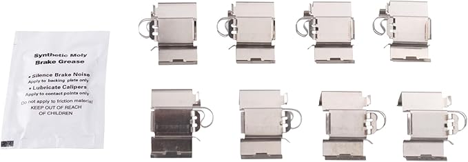 TRQ Rear Brake Pads Ceramic Compatible with 2016-2021 Fiat 500X 2015-2021 Jeep Renegade