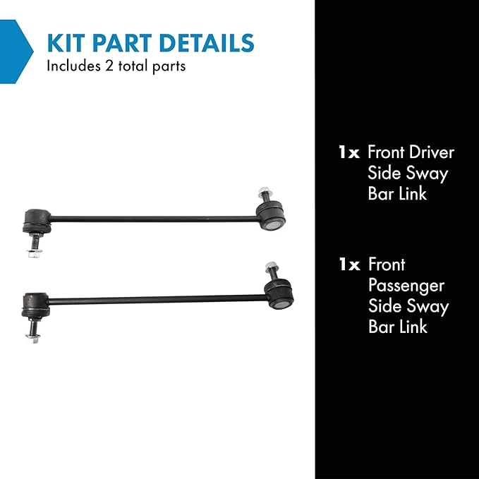 TRQ Front Sway Bar Stabilizer Link Set Compatible with 2016-2022 Honda HR-V