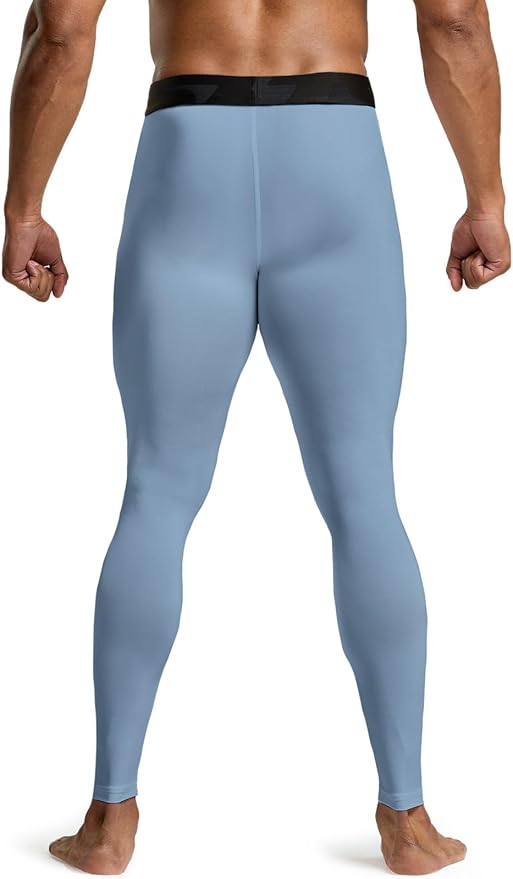 TSLA Men's Compression Pants - Cool Dry Athletic Sports Workout Running Tights Leggings Baselayer