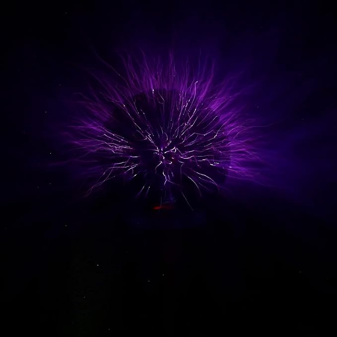 Tesla Coil DIY Kit, PEMENOL Touchable Plasma Ball Spark Gap Arc Generator for Physics Teaching, Arc Plasma Artificial Lighting Science Experiment Model for College University Electronic Education