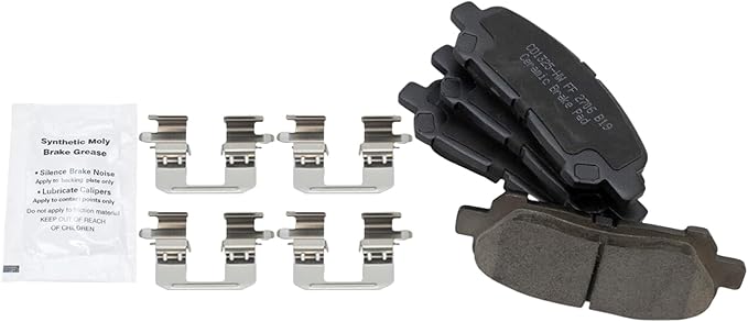 TRQ Rear Brake Pads Ceramic Compatible with 2008-2013 Toyota Highlander
