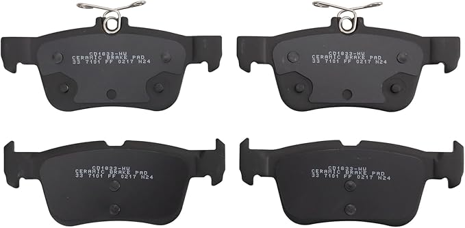 TRQ Premium Posi Ceramic Brake Pad Rear Set for Ford Edge Fusion Lincoln MKC MKZ