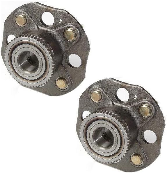 TRQ Rear Left and Right Wheel Bearing and Hub Assembly Set 2 Piece Compatible with 1998-2002 Honda Accord L4 2.3L