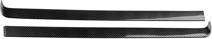 2PCS Car Dashboard Strip Passenger Trim Carbon Color ABS Decal Sticker for Tesla Model 3 Highland 2024 2025 2026 Model Y Juniper 2025 2026 Accessories