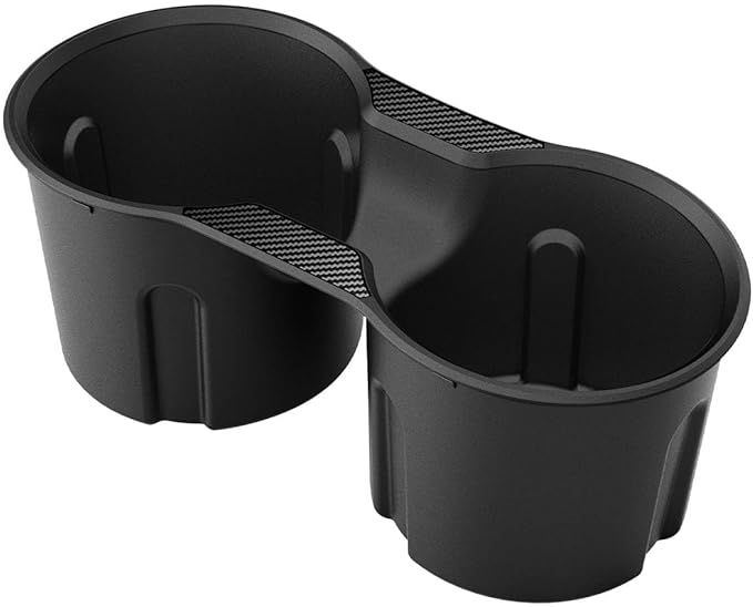 Spigen Cup Holder Insert Relaxed Grip for Tesla Model Y (2021-2024) & Model 3 (2021-2023) [Not Compatible with Model Y Juniper (2025/26) and Model 3 Highland (2024/25) - (Up to Trenta Cups)
