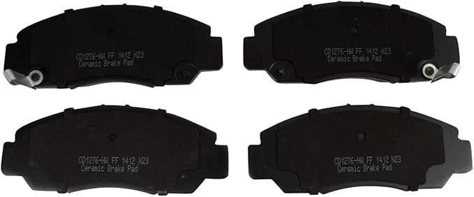 TRQ Front Ceramic Brake Pad Set Compatible with 06-11 Honda Civic GX 03-04 Accord V6 3.0L Automatic Transmission 03-04 Accord V6 3.0L Manual Transmission