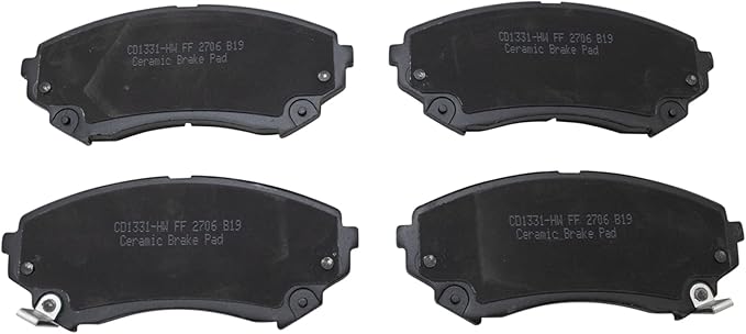 TRQ Front Brake Pads Ceramic Compatible with 2008-2014 Cadillac CTS