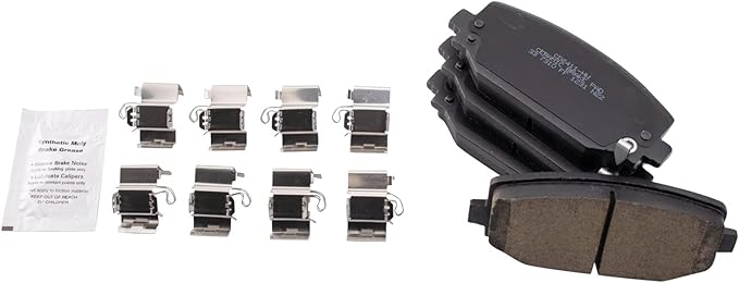 TRQ Rear Brake Pads Ceramic Compatible with 2021-2022 Jeep Grand Cherokee L
