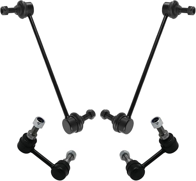TRQ Front and Rear Sway Bar Link Set 4 Piece Compatible with 2009-2018 Dodge Journey