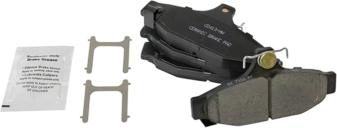 TRQ Rear Brake Pads Ceramic Compatible with 1988-1997 Chevrolet Camaro 1988-1996 Corvette 1988-1997 Pontiac Firebird