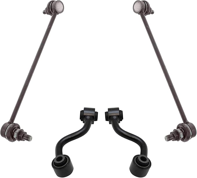 TRQ Front and Rear Sway Bar Link Set Compatible with 2008-2019 Nissan Rogue 2014-2015 Rogue Select 2017-2019 Rogue Sport