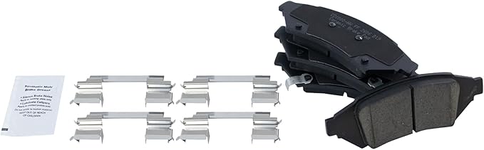 TRQ Front Brake Pads Ceramic Compatible with 2004 Pontiac Grand Prix