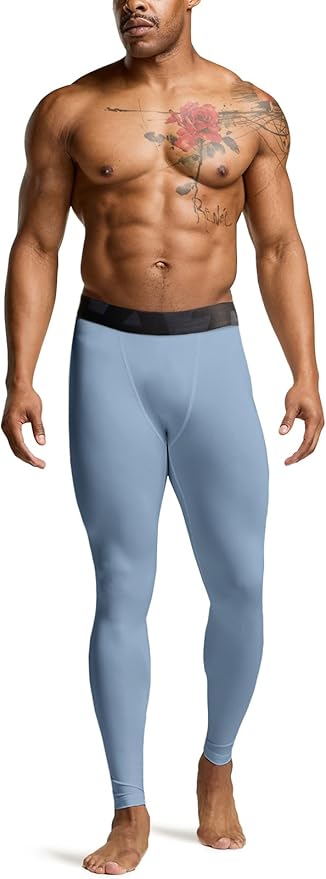 TSLA Men's Compression Pants - Cool Dry Athletic Sports Workout Running Tights Leggings Baselayer