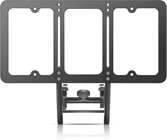 2023-2017 Model 3 License Plate Mount, Height-Adjustable & NO Drilling Front License Plate Holder with Anti Theft Features