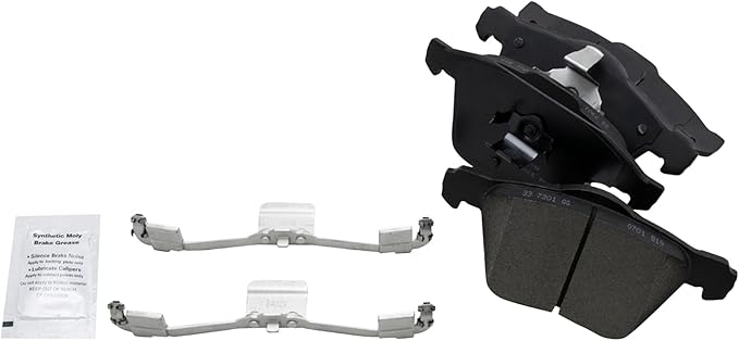 TRQ Front Brake Pads Ceramic Compatible with 2003-2009 Volvo XC90