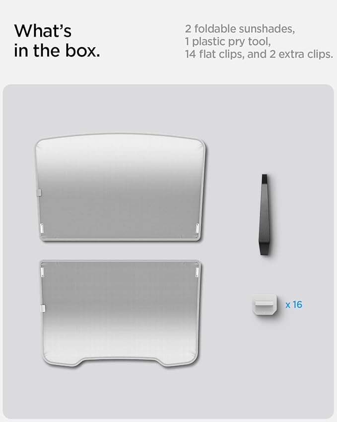 Spigen Double-Layered CryoShade Roof Sunshade for Tesla Model Y Juniper (Only Premium & Performance 2025/2026)