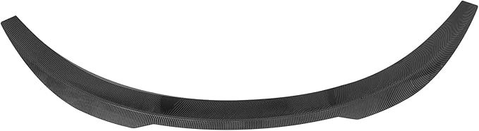 IKON MOTORSPORTS, Trunk Spoiler Compatible with 2017-2025 Tesla Model 3, Carbon Fiber Print ABS Plastic Performance Style Rear Trunk Lid Wing Spoiler, 2018 2019 2020 2021 2022