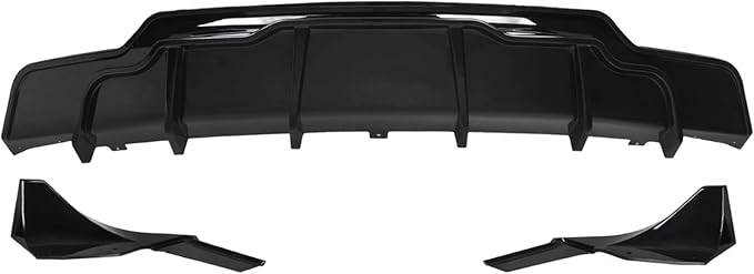 Rear Diffuser for 2017-2023 Tesla Model 3, Rear Bumper Lip Valance Panel Tesla Model 3 Accessories (Gloss Black)