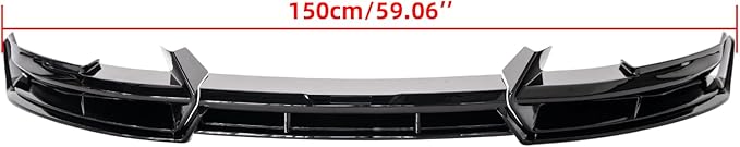 Front Bumper Lip Upgrade Front Splitter Lip for Tesla Model 3 Highland 2024 2025 Body Kit Glossy Black Dark-Knight Style Bumper Air Dam Lower Chin,5 Pcs
