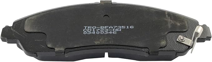 TRQ Front Brake Pads Ceramic Hardware Wear Sensor Compatible with 2014-2020 Acura MDX 2016-2022 Honda Pilot 2017-2021 Ridgeline