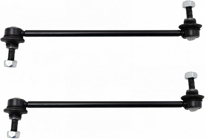 TRQ Front Driver and Passenger Side Sway Bar Link Set 2 Piece Compatible with 11-19 Ford Fiesta 18-22 EcoSport 11-14 Mazda 2 16-20 CX-3 2016 Scion iA 17-18 Toyota Yaris iA 19-20 Yaris