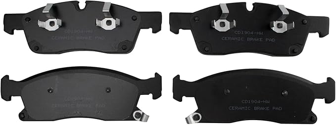 TRQ Front Brake Pads Ceramic Compatible with 2012-2020 Dodge Durango Jeep Grand Cherokee