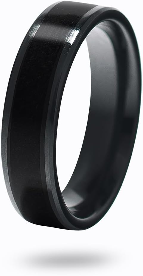 CNICK Tesla Smart Ring Accessories: Ceramic Ring for Model 3 and Model Y to Replace Key Card Key fob. (Black, 13)