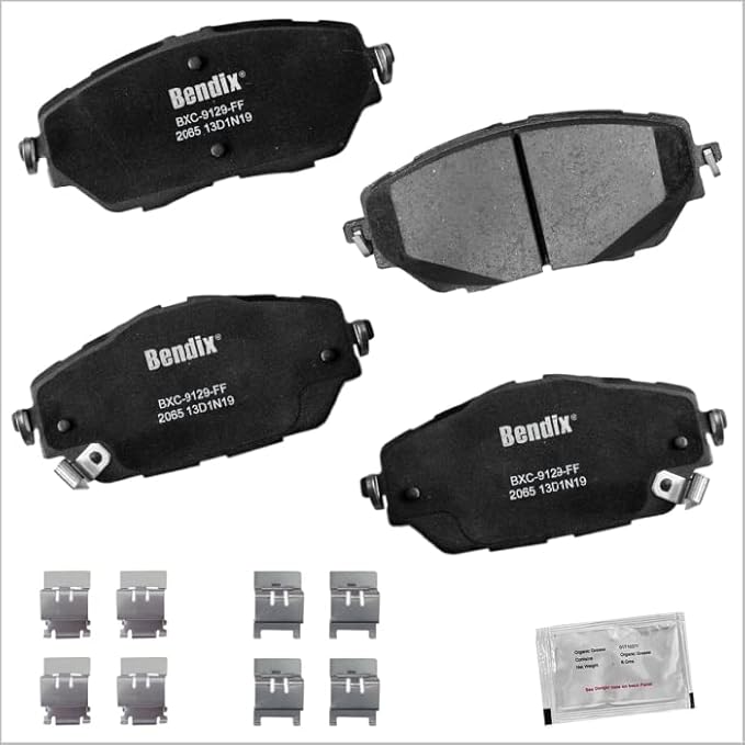 Bendix Priority1 CFC2065 Ceramic Front Brake Pads compatible with Toyota C-HR 2022-2018