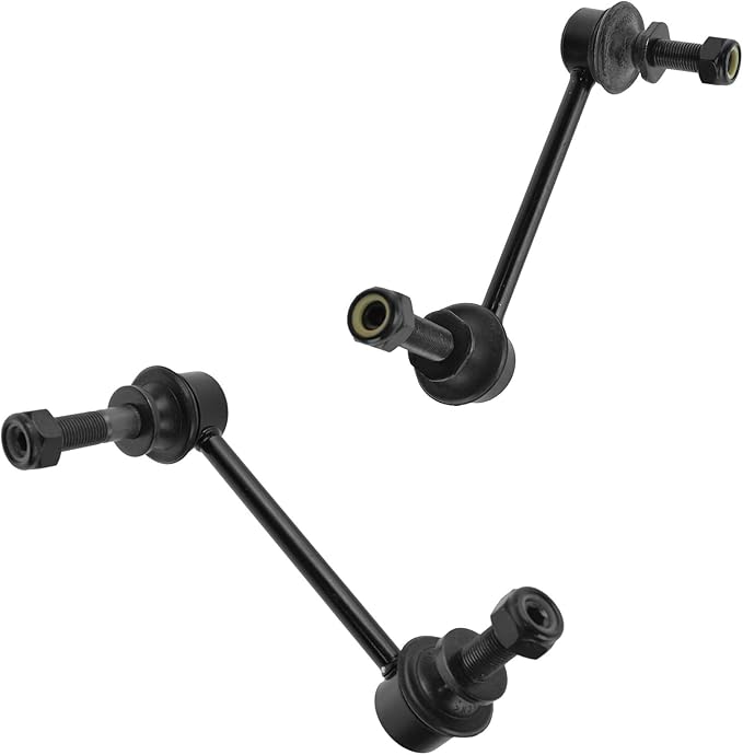TRQ Front Driver and Passenger Side Sway Bar Link Set 2 Piece Compatible with 16-23 Toyota Tacoma 05-14 Tacoma 4 Wheel Drive 05-14 Tacoma Pre Runner Rear Wheel Drive 2015 Tacoma with 6 Lug Wheels
