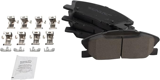 TRQ Front Brake Pads Ceramic Compatible with 2014-2020 Dodge Charger