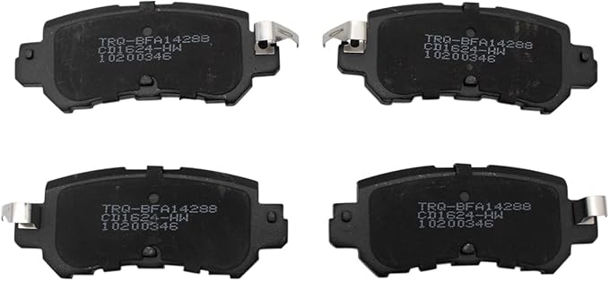 TRQ Rear Brake Pads Ceramic Compatible with 2016-2018 Mazda CX-3 2013-2015 CX-5