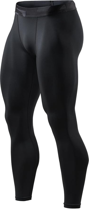 TSLA Men's Compression Pants - Cool Dry Athletic Sports Workout Running Tights Leggings Baselayer