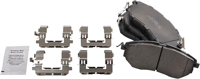 TRQ Front Ceramic Brake Pad Set Compatible with 06-07 Subaru B9 Tribeca 08-14 Tribeca 14-18 Forester 2.0XT Premium Touring 05-19 Legacy GT 2.5GT 3.0R 3.6R 10-19 Outback 3.6R 15-21 WRX