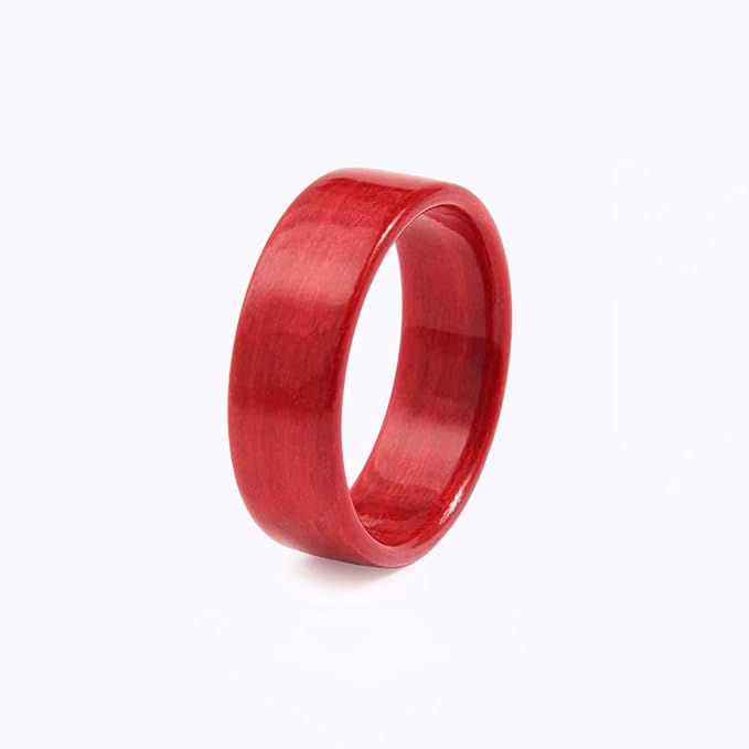 CNICK Tesla Key Ring Accessories: Handmade Wooden Ring for Model 3/Y/X/S to Replace Key Card Key fob.(Rose, 9.5)