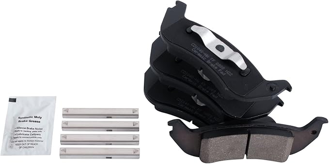 TRQ Rear Brake Pads Ceramic Compatible with 2003-2011 Ford Crown Victoria 2010-2011 Ranger 2005-2011 Mercury Grand Marquis 2005-2011 Lincoln Town Car