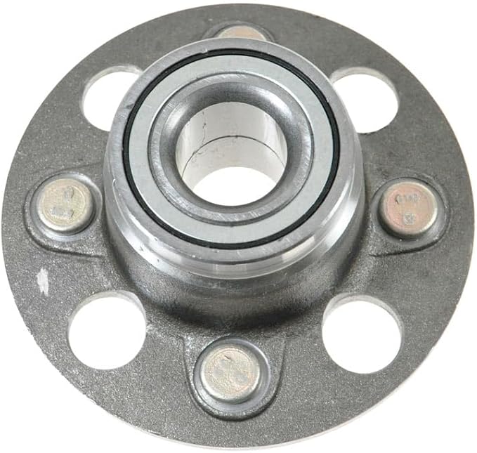 TRQ Rear Left and Right Wheel Bearing and Hub Assembly Set 2 Piece Compatible with 01-03 Honda Civic GX 01-03 Civic DX 01-03 Civic HX 01-03 Civic LX 2003 Civic Hybrid 04-05 Civic LX Without ABS