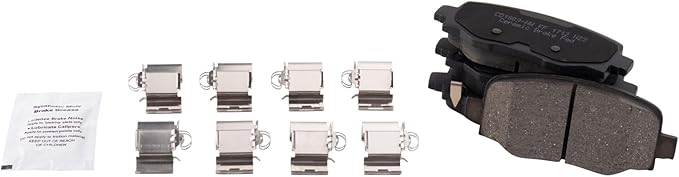 TRQ Rear Brake Pads Ceramic Compatible with 2016-2021 Fiat 500X 2015-2021 Jeep Renegade