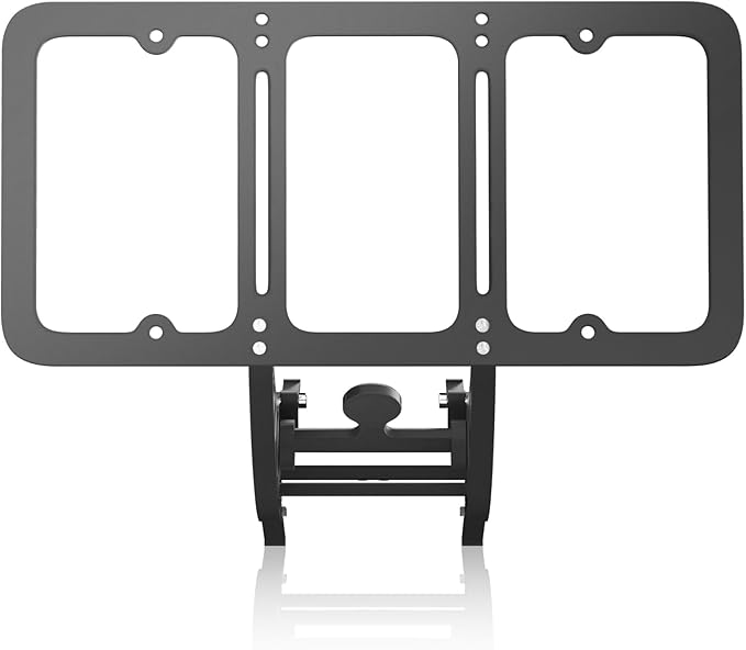 No Drill Front License Plate Holder for Tesla Model 3 (2017-2023), Height-Adjustable & USA Patent-Made Front License Plate Bracket Mounting Kit with Anti Theft Features