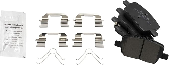 TRQ Rear Brake Pads Ceramic Compatible with 2018-2021 Buick Enclave 2016-2019 Cadillac CT6 2017-2021 XT5 2020-2021 XT6 2019-2021 Chevrolet Blazer Camaro Traverse GMC Acadia