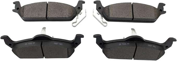 TRQ Rear Brake Pads Ceramic Compatible with 2003-2004 Dodge Dakota