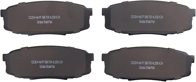 TRQ Rear Brake Pads Ceramic Hardware Compatible with 2008-2021 Lexus LX570 2008-2021 Toyota Land Cruiser 2008-2021 Sequoia 2007-2021 Tundra