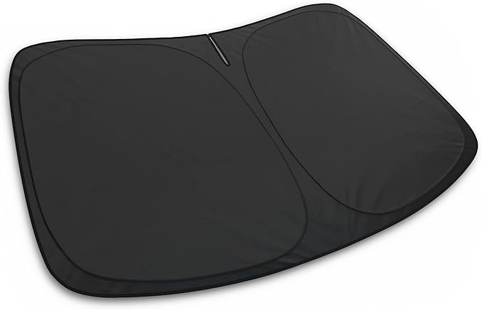 Autotech Park Foldable Sunshade Compatible with 2012-2026 Tesla Model S Sedan, UV Reflective and Easy Storage, Custom-fit Car Windshield Sun Shade