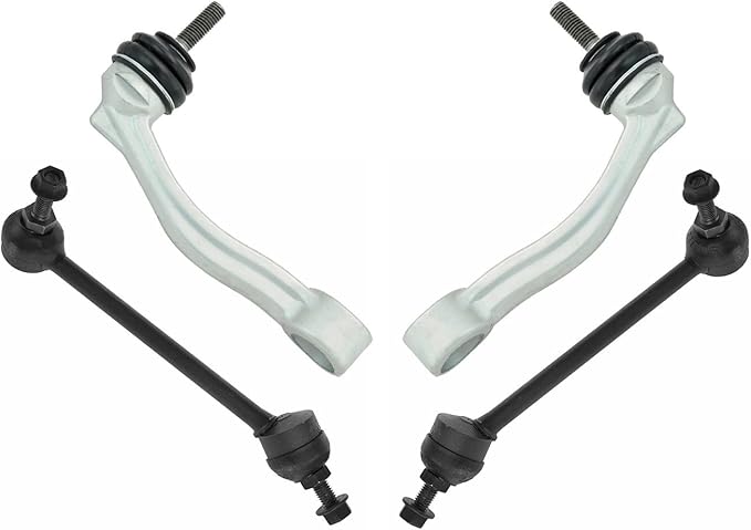 TRQ Sway Bar Stabilizer Link Set Front & Rear Compatible with 14-19 F-Type 00-08 S-Type 05-09 Super V8 04-09 Vanden Plas 09-15 XF 10-15 XFR 13-15 XFR-S 11-19 XJ XJ8 04-17 XJR