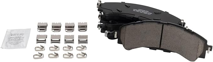 TRQ Front Ceramic Brake Pad Set Compatible with 19-22 Ford Ranger 21-22 Bronco