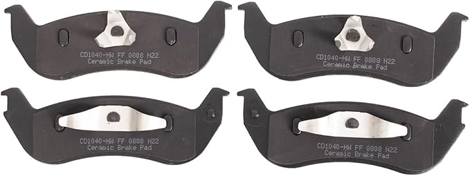 TRQ Rear Brake Pads Ceramic Compatible with 2003-2011 Ford Crown Victoria 2010-2011 Ranger 2005-2011 Mercury Grand Marquis 2005-2011 Lincoln Town Car