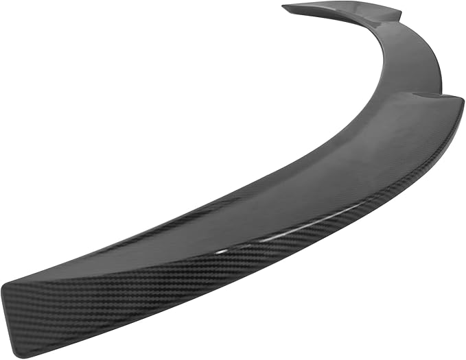 IKON MOTORSPORTS, Trunk Spoiler Compatible with 2017-2025 Tesla Model 3, Carbon Fiber Print ABS Plastic Performance Style Rear Trunk Lid Wing Spoiler, 2018 2019 2020 2021 2022