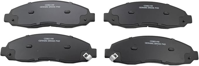 TRQ Front Brake Pads Ceramic Compatible with 2003-2004 Dodge Dakota